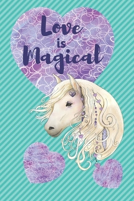 Love is Magical: White Horse with Hearts by Journals, Deronia