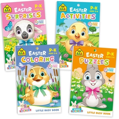 School Zone Easter Activities 4-Pack Workbook Set by Zone, School