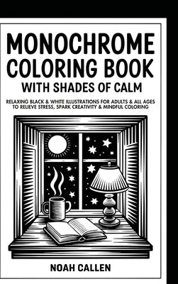 Monochrome Coloring Book with Shades of Calm: Relaxing Black & White Illustrations for Adults & All Ages to Relieve Stress, Spark Creativity & Mindful by Noah Callen