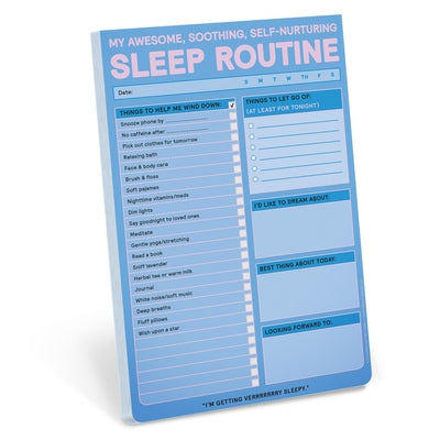 Sleep Routine Pad: My Awesome, Soothing, Self-Nurturing Sleep Tracker Note Pad by Knock Knock