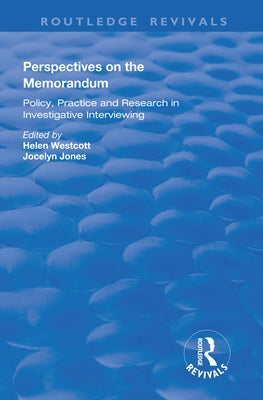 Perspectives on the Memorandum by Westcott, Helen
