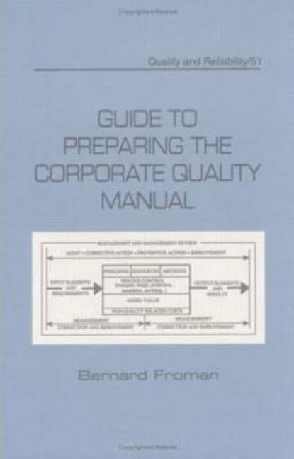 Guide to Preparing the Corporate Quality Manual by Bernard Froman