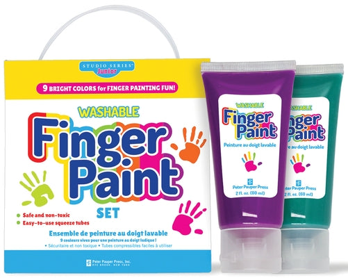 Studio Series Junior Finger Paint Set (9 Tubes) by Peter Pauper Press Inc