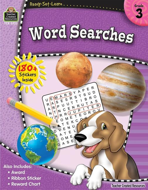 Ready-Set-Learn: Word Searches Grd 3 [With 180+ Stickers] by Teacher Created Resources