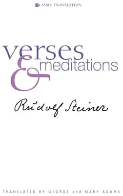 Verses and Meditations by Steiner, Rudolf
