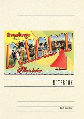 Vintage Lined Notebook Greetings from Miami, Florida by Found Image Press