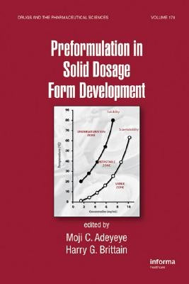 Preformulation in Solid Dosage Form Development by Adeyeye, Moji Christianah