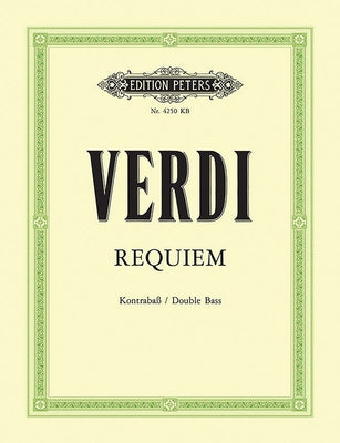 Requiem: Mass for 4 Soli, Choir and Orchestra for the 1st Anniversary of the Death of Alessandro Manzoni, Part(s) by Verdi, Giuseppe
