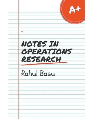 Notes in Operations Research by Basu, Rahul