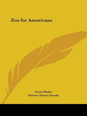 Zen for Americans by Shaku, Soyen