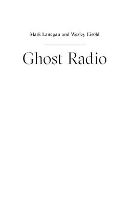 Ghost Radio by Lanegan, Mark