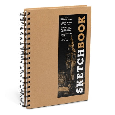 Sketchbook (Basic Medium Spiral Kraft): Volume 16 by Union Square & Co