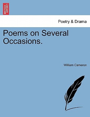 Poems on Several Occasions. by Cameron, William