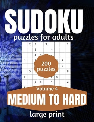 Sudoku Puzzles For Adults Medium To Hard Large Print: Activity Books For Inmates Vol 4 by Design, This