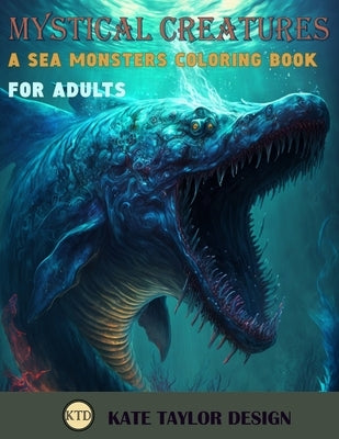 Mystical Creatures: A Sea Monsters Coloring Book for Adults: A Journey Through the Ocean's Secrets by Design, Kate Taylor