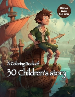 A Coloring Book of 30 Children's story: 30 Magical Fairy Tale Scenes: A Coloring Adventure for Kids by Bisjaru, Geum