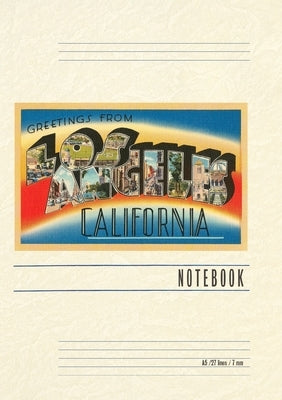 Vintage Lined Notebook Greetings from Los Angeles, California by Found Image Press