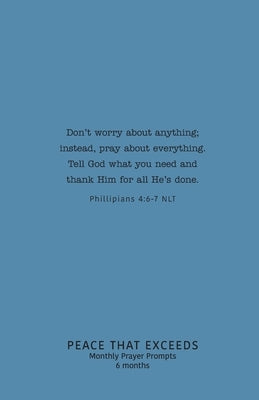 Peace That Exceeds: Monthly Prayer Prompts by Richards, Jinny
