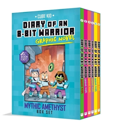 Diary of an 8-Bit Warrior Graphic Novel Mythic Amethyst Box Set by Cube Kid