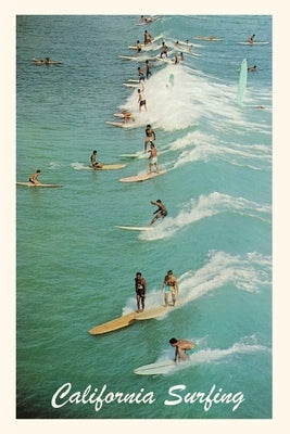The Vintage Journal Lots of Guys Surfing, California by Found Image Press