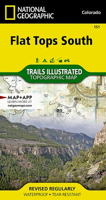 Flat Tops South Map by National Geographic Maps