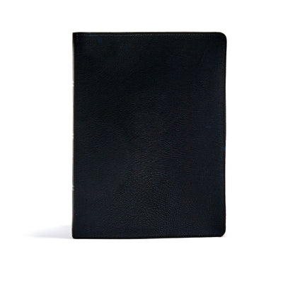 CSB Verse-By-Verse Reference Bible, Holman Handcrafted Collection, Black Premium Goatskin by Holman Bible Publishers