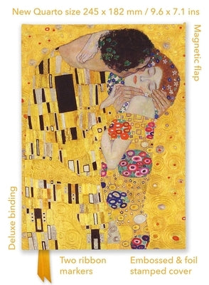 Gustav Klimt: The Kiss (Foiled Quarto Journal) by Flame Tree Studio