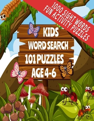 1000 Sight Words Fun Activity Puzzles Kids Word Search: Ants and Butterflies Themed Cover 101 Fun and Educational Puzzles Word Find Puzzles for Smart by Press, Little Lernerz
