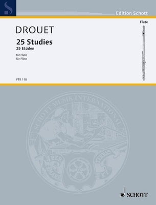 25 Etudes: Solo Flute by Drouet, Louis