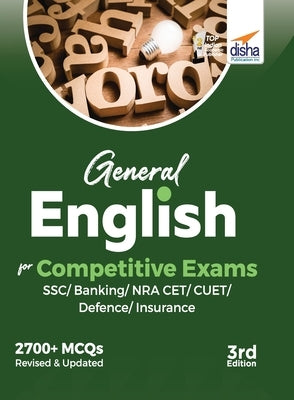 General English for Competitive Exams - SSC/ Banking/ NRA CET/ CUET/ Defence/ Insurance - 3rd Edition by Disha Experts