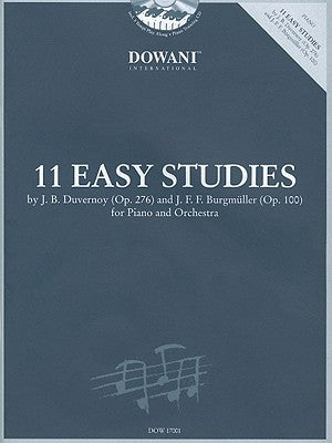 11 Easy Studies by Duvernoy (Op. 276) and Burgmuller (Op. 100): For Piano and Orchestra [With CD (Audio)] by Duvernoy, Frederic Nicolas
