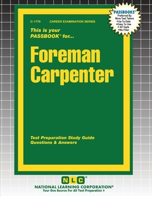 Foreman Carpenter by Passbooks