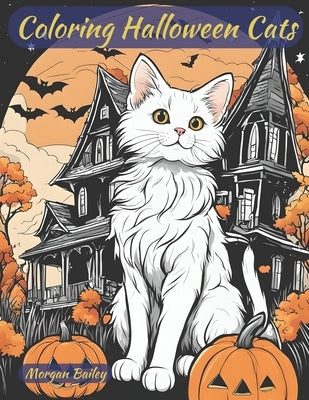 Coloring Halloween Cats by Bailey, Morgan