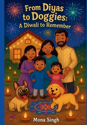 For Diyas to Doggies: A Diwali to Remember: Fun Diwali childrens book with silly dogs and family fun! by Singh, Mona