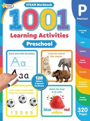 Active Minds 1001 Preschool Learning Activities: A Steam Workbook by Sequoia Children's Publishing