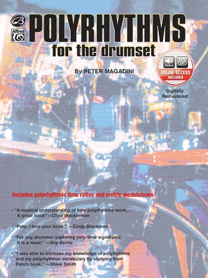 Polyrhythms for the Drumset: Book & Online Audio by Magadini, Peter