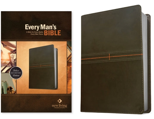 Every Man's Bible NLT (Leatherlike, East-West Grey) by Arterburn, Stephen