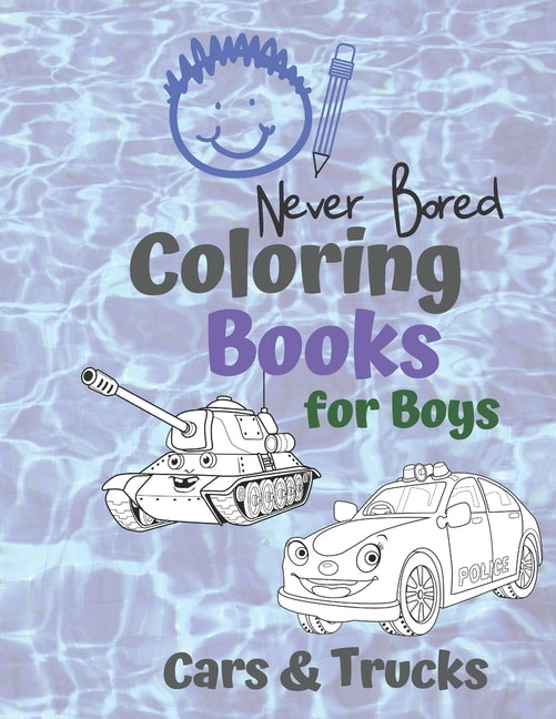 Coloring Books for Boys Cars & Trucks: Awesome Cool Cars And Vehicles: Cool Cars, Trucks, Bikes and Vehicles Coloring Book For Boys Aged 6-12 by Books, Carrigleagh
