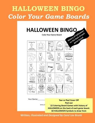 Halloween Bingo: Color Your Own Game Boards by Brunk, Carol Lee