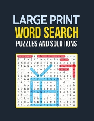Large Print Word Search Puzzle and Solutions: Word Search Book Challenging and Fun Puzzles for Seniors, Brian Game Book for Seniors in This Christmas by Studio, Voloxx