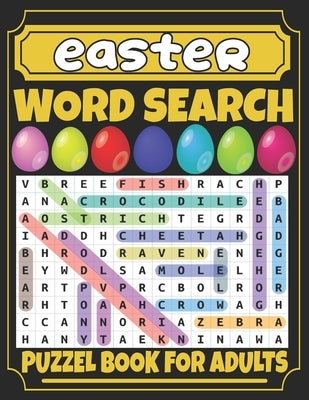 Easter Word Search For Adults: Fun Easter Word Search Book for Adults;Large Print 100 Easter And Spring Word Searches Without Solutions for Adults An by Press, Omega
