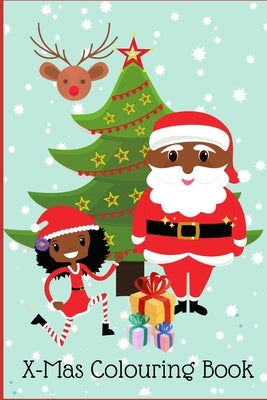 X-Mas Colouring Book: Black Santa, Black angels, Curly hair angels by Bücher, Mal