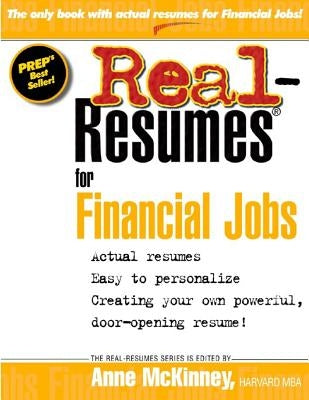 Real Resumes for Financial Jobs by McKinney, Anne