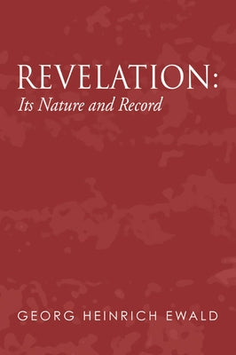 Revelation by Ewald, Georg Heinrich