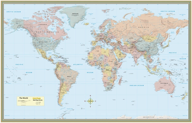 World Map Poster (32 X 50 Inches) - Laminated: A Quickstudy Reference Tool by Specialists, Mapping