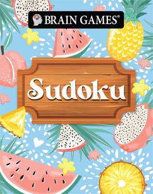 Brain Games - Take-Along - Sudoku Summer-Themed Fruit Design Portable Variety Puzzle Book by Publications International Ltd