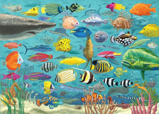 All the Fish 1000 Piece Jigsaw Puzzle by Peter Pauper Press Inc