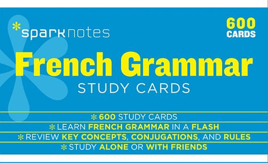 French Grammar Sparknotes Study Cards: Volume 8 by Sparknotes