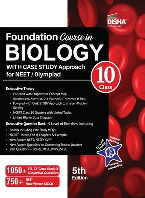 Foundation Course in Biology for NEET/ Olympiad Class 10 with Case Study Approach - 5th Edition by Disha Experts
