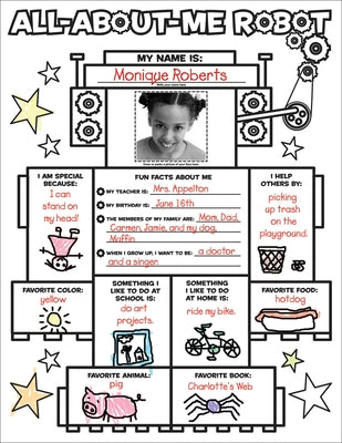 Graphic Organizer Posters: All-About-Me Robot: Grades K-2: Fill-In Personal Posters for Kids to Display with Pride by Charlesworth, Liza
